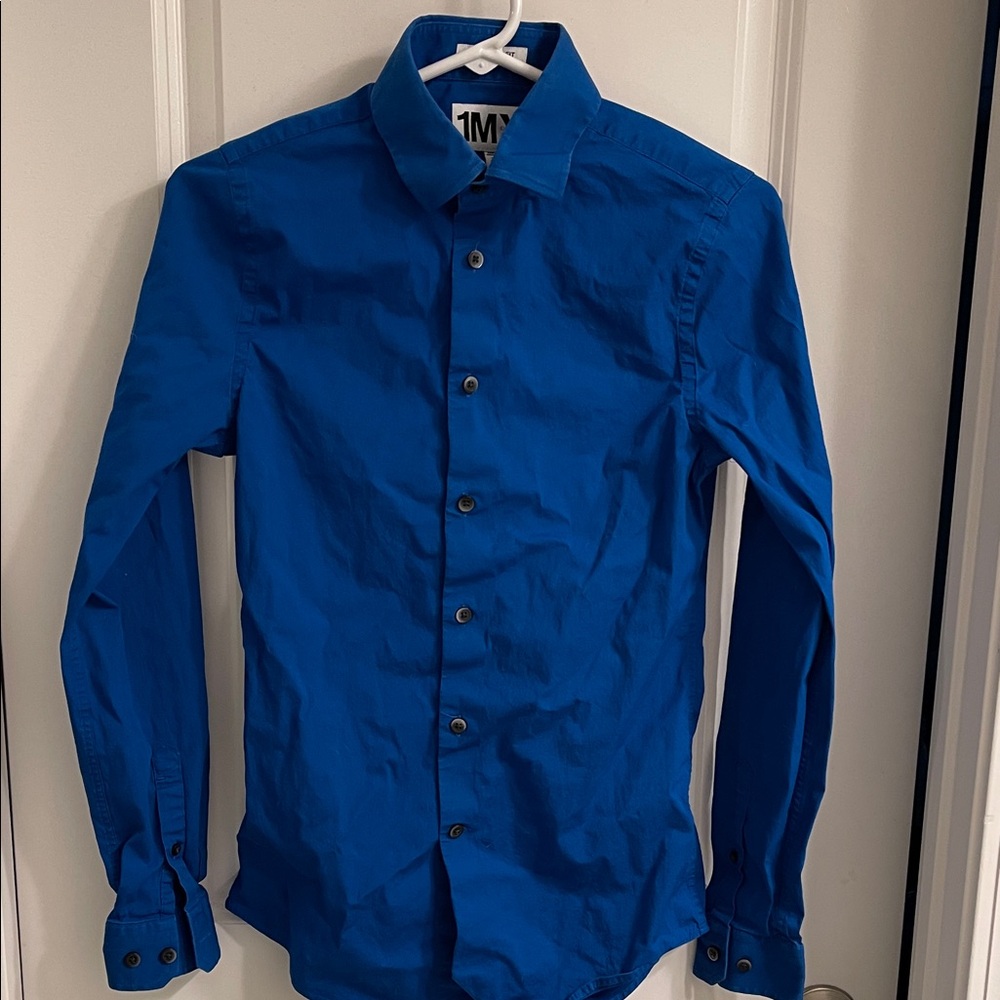 Express Extra Slim Fit Button Up Shirt